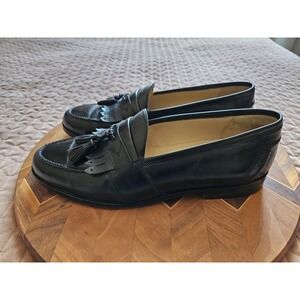 Johnston & Murphy Men's Prime Jumbo 9-10 Italian Black Slip-In Loafers, 10 1/2 M